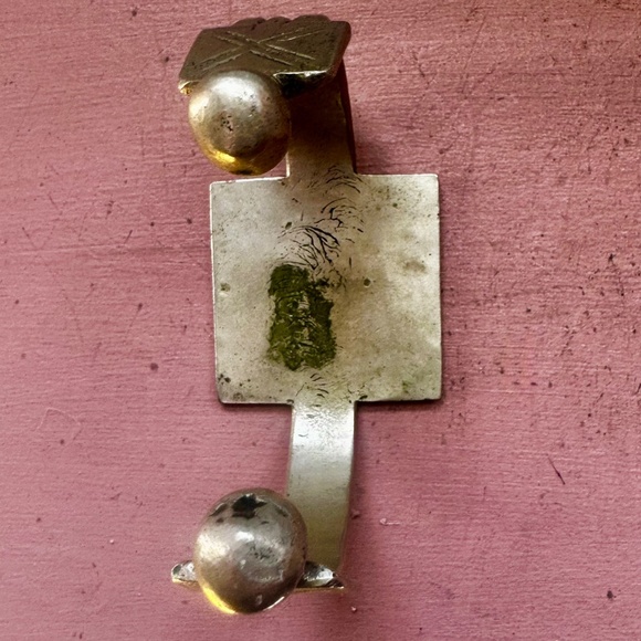 Silver alloy African tribal armband - Picture 5 of 5